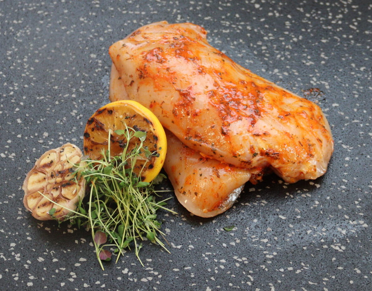 Kyllingefilet marineret